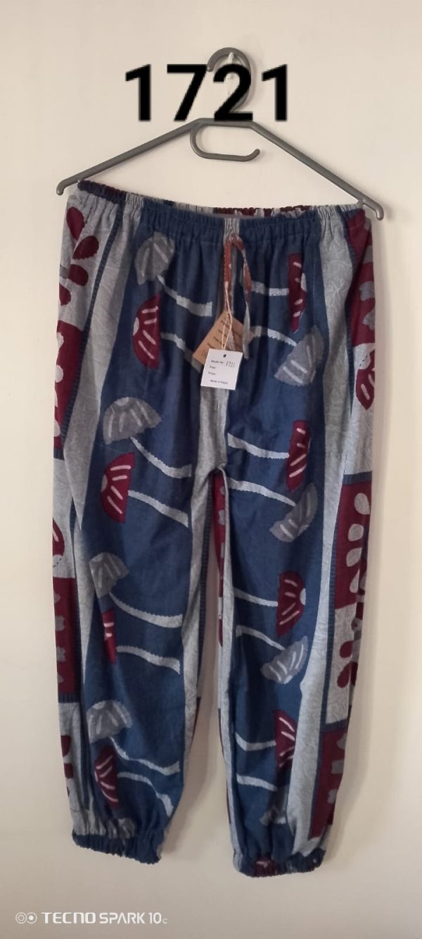 Printed Stonewash balloon Pants