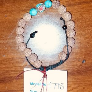 Turquoise sacred Rudraksha beaded