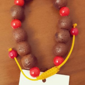 Sacred polished Rudraksha Red beaded