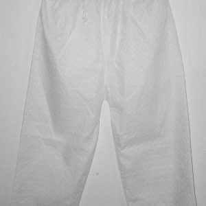 White embroided pants S