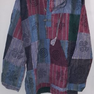 Patchwork Hoodie Top S