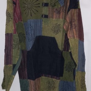 Patchwork Hoodie Top XL