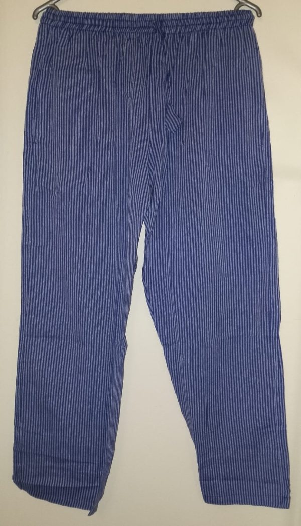 Light Cotton Stripe Pants XL