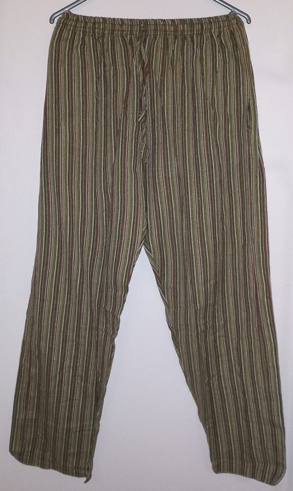 Light Cotton Stripe Pants XXL