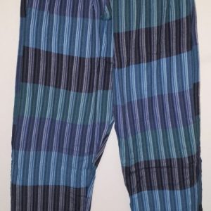 Color Stripe Cotton Pants L