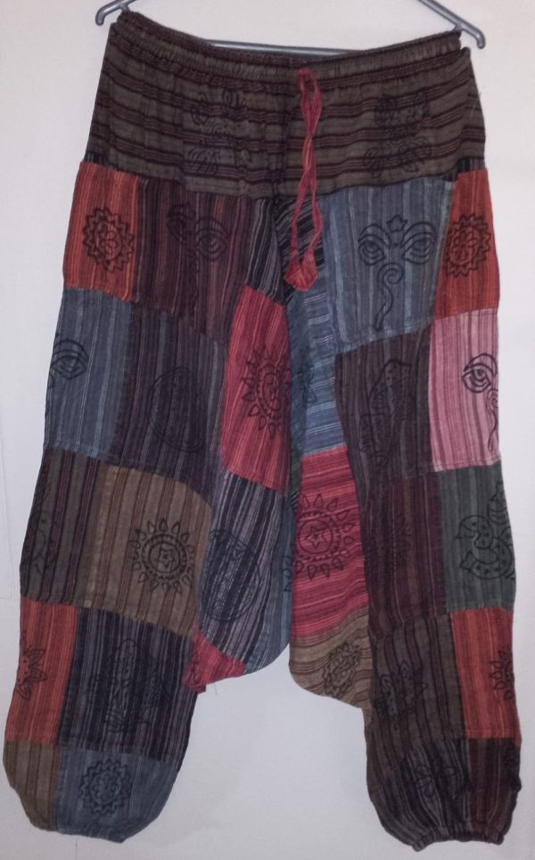 Patchwork Harem Pants