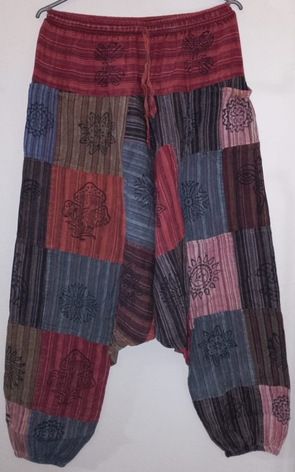 Patchwork Harem Pants