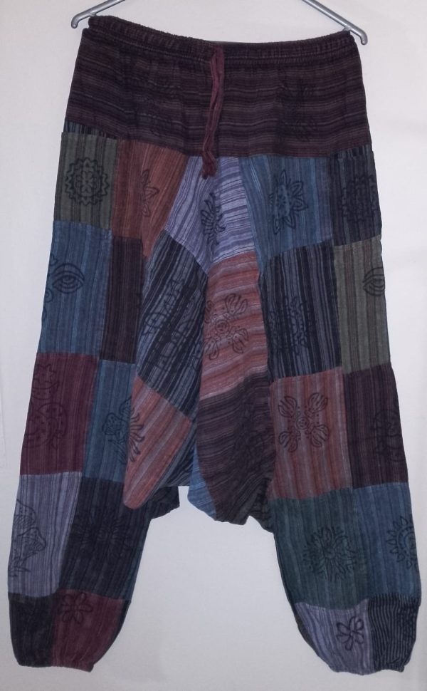 Patchwork Harem Pants