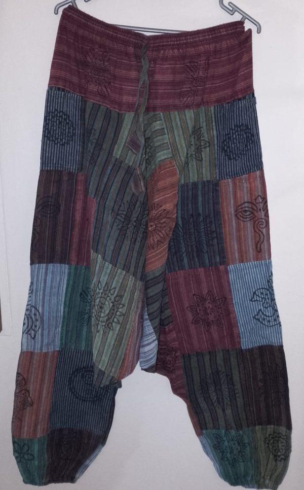 Patchwork Harem Pants