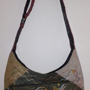 Om Embroidered Bag