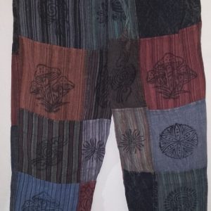 Patchwork Straight Leg Pants S