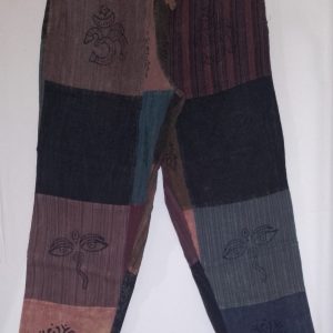 Patchwork Straight Leg Pants S