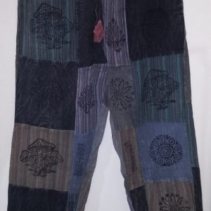 Patchwork Straight Leg Pants M