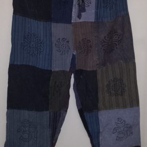 Patchwork Straight Leg Pants L