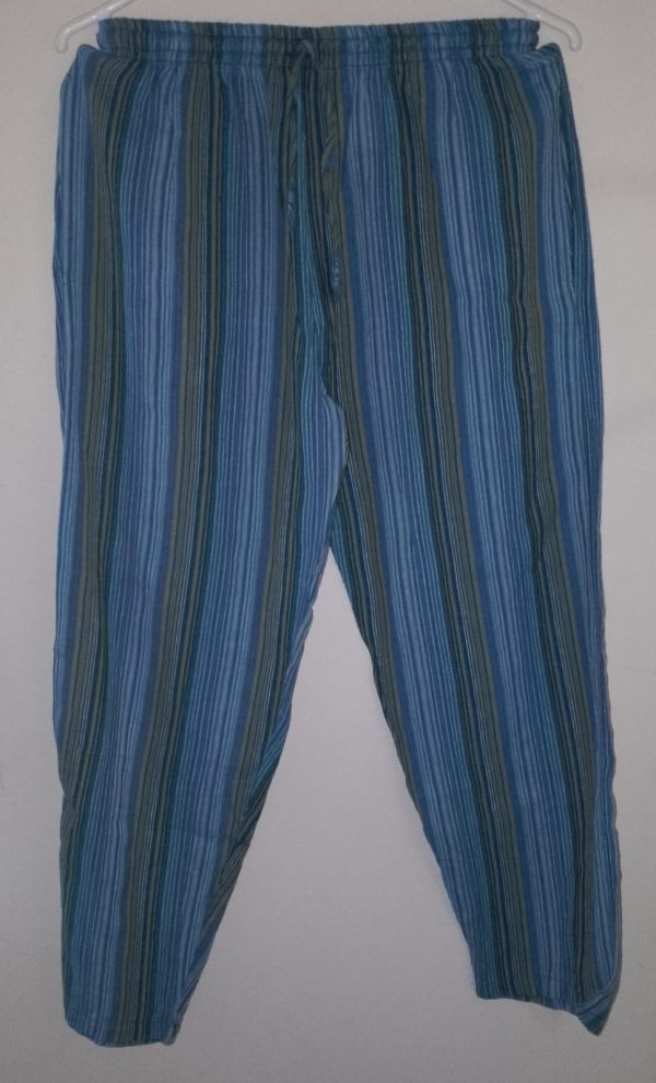 Light Cotton Stripe Pants XXL