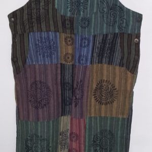 Dungaree Patchwork Stripe