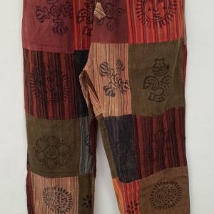 Patchwork Straight Leg Pants 2 pocket XXL