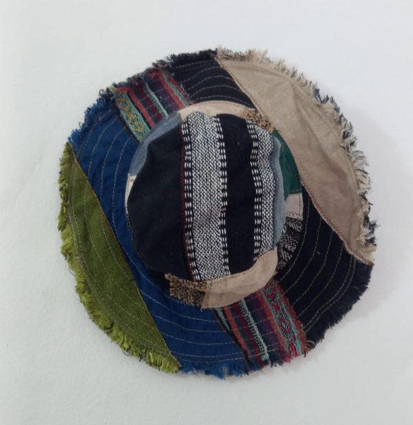 Patchwork Wire Edge Hat frills