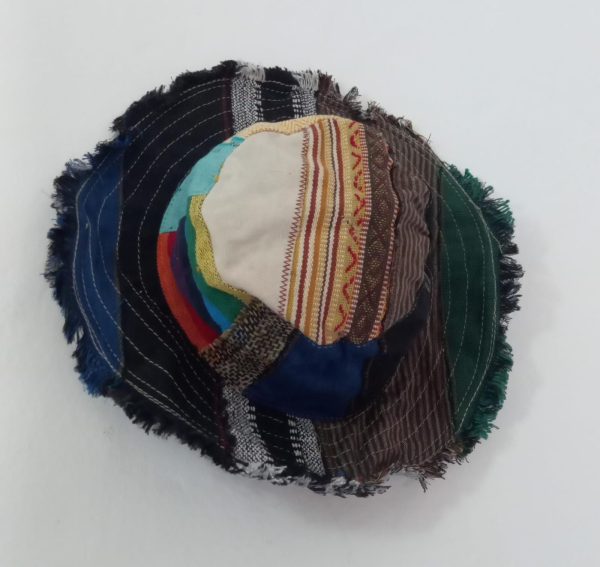Patchwork Wire Edge Hat frills