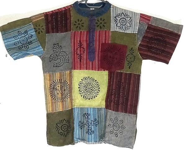 Patchwork short sleeve  S