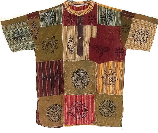 Patchwork short sleeve  S