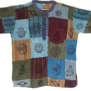 Patchwork short sleeve  XXXL