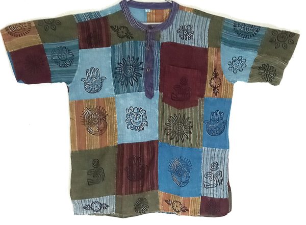 Patchwork short sleeve  XXXL