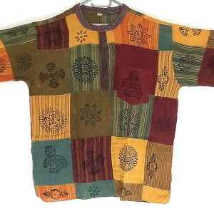 Patchwork short sleeve  XXXL