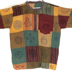 Patchwork short sleeve  XXXL