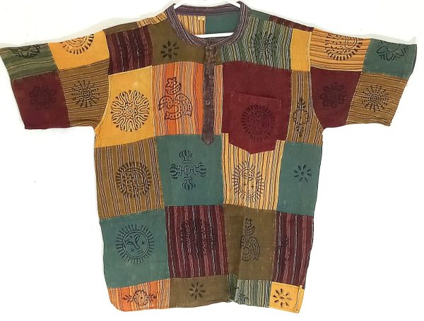 Patchwork short sleeve  XXXL