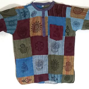 Patchwork short sleeve  XXXL