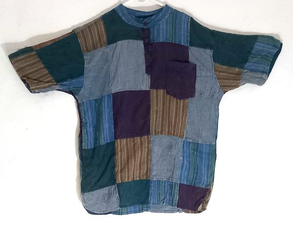 Patchwork short sleeve  XXXL