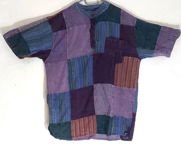 Patchwork short sleeve  XXXL