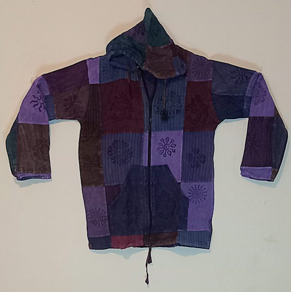Long Sleeve patch Hoodie zip Jacket XL