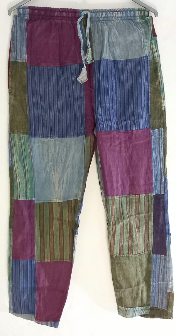 Patch work straight leg no pic 2 pockets S
