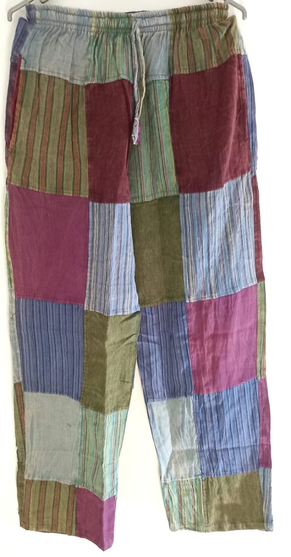 Patch work straight leg no pic 2 pockets L