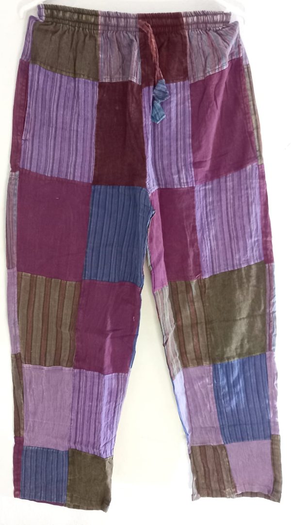 Patch work straight leg no pic 2 pockets L