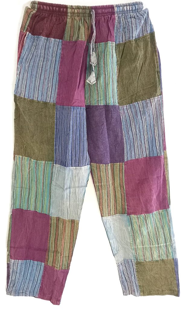 Patch work straight leg no pic 2 pockets XL