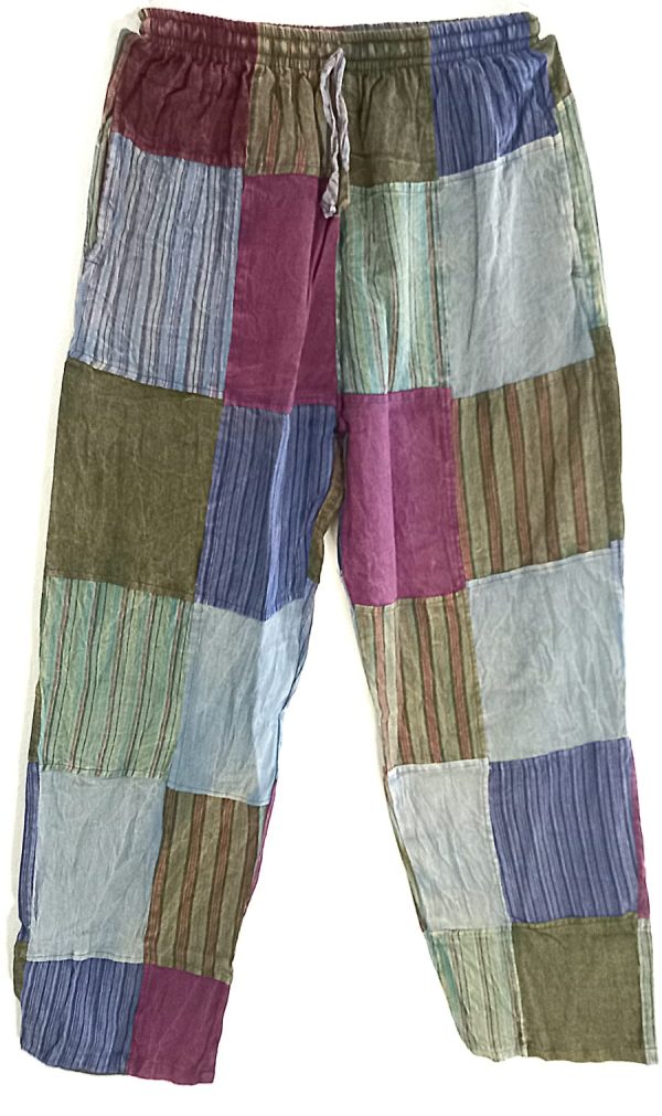 Patch work straight leg no pic 2 pockets XL