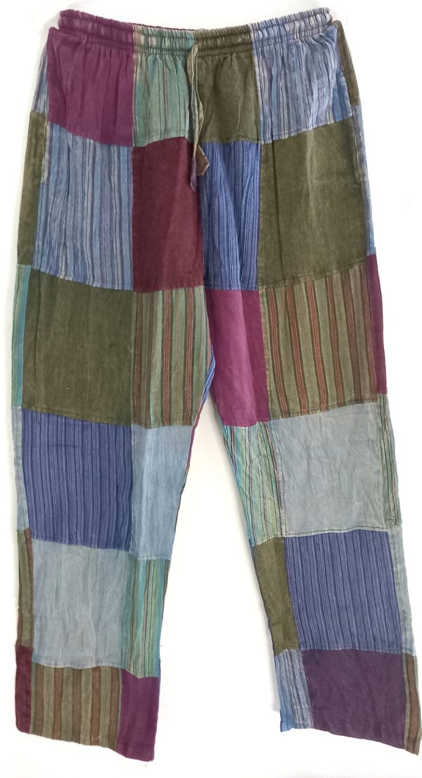 Patch work straight leg no pic 2 pockets XXXL