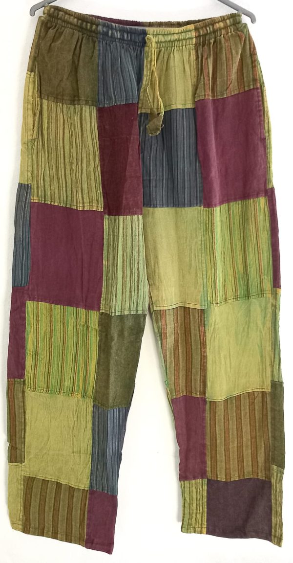 Patch work straight leg no pic 2 pockets XXXL