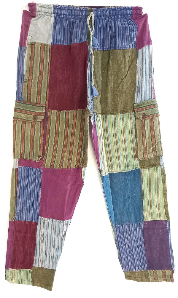 Patch work straight leg no pic 4 pockets S