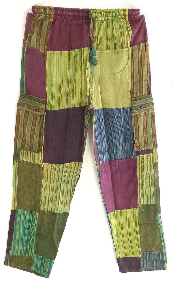 Patch work straight leg no pic 4 pockets S