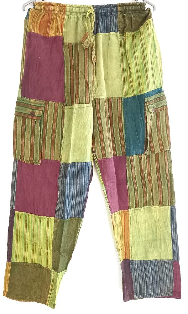 Patch work straight leg no pic 4 pockets M
