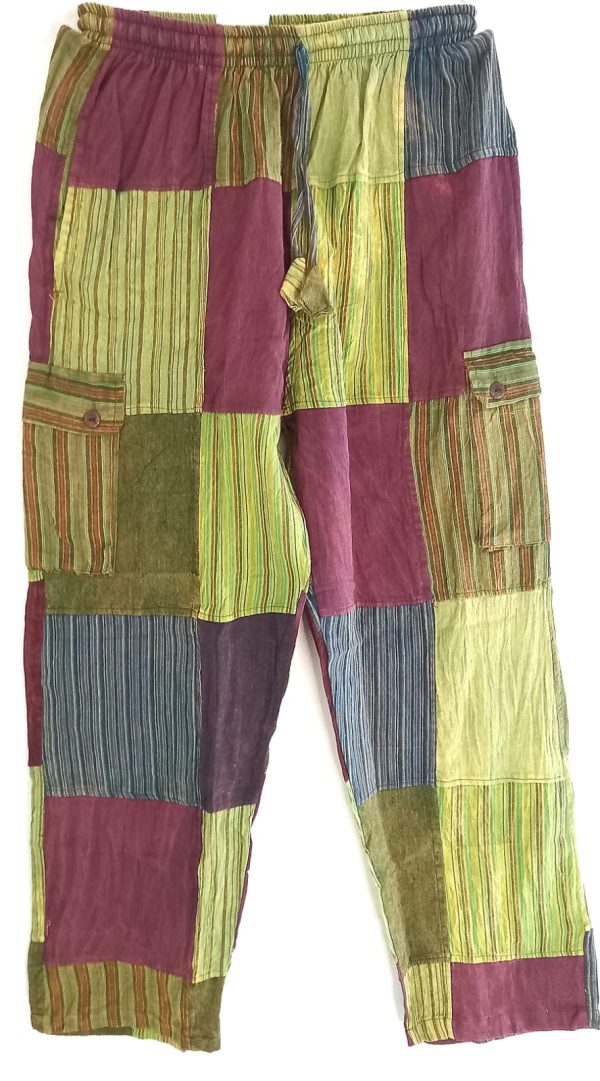 Patch work straight leg no pic 4 pockets L