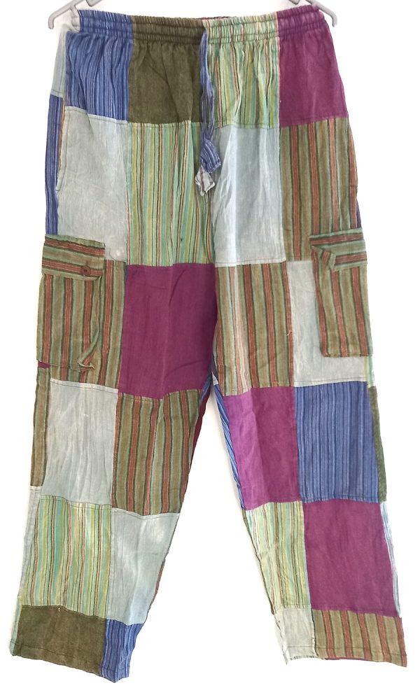 Patch work straight leg no pic 4 pockets L