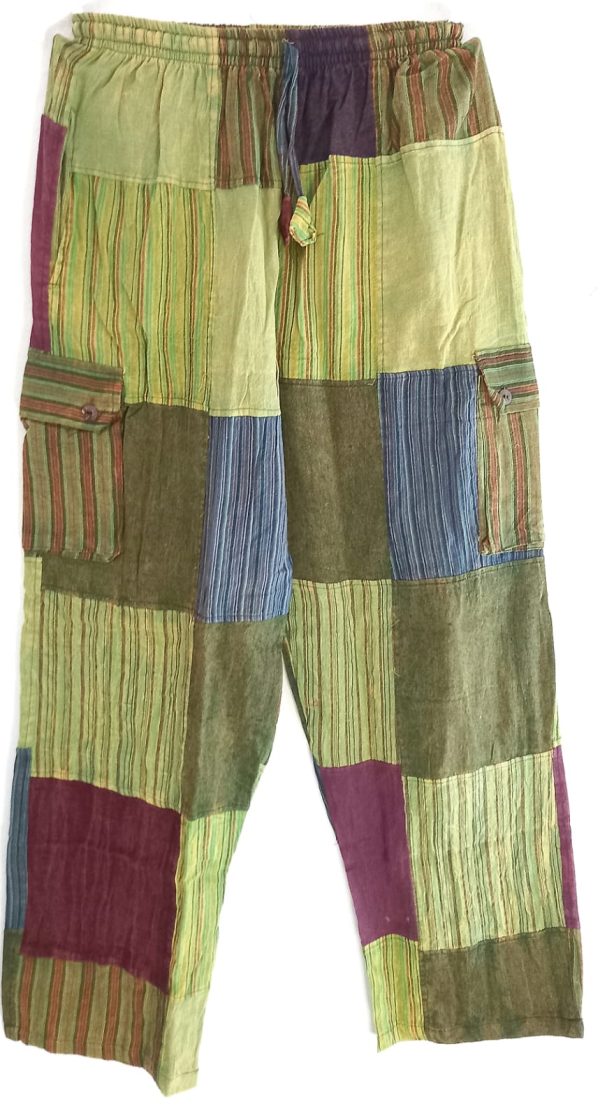 Patch work straight leg no pic 4 pockets XL