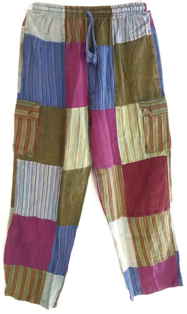 Patch work straight leg no pic 4 pockets XL