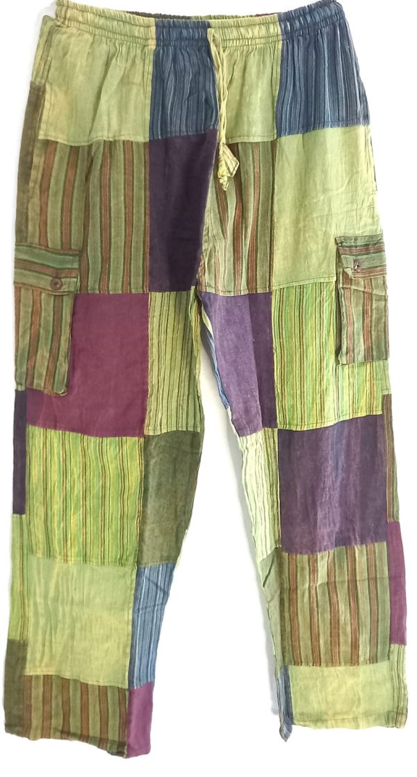 Patch work straight leg no pic 4 pockets XXXL