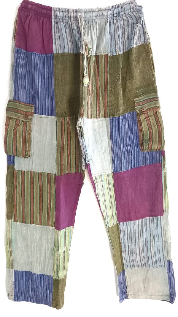 Patch work straight leg no pic 4 pockets XXXL